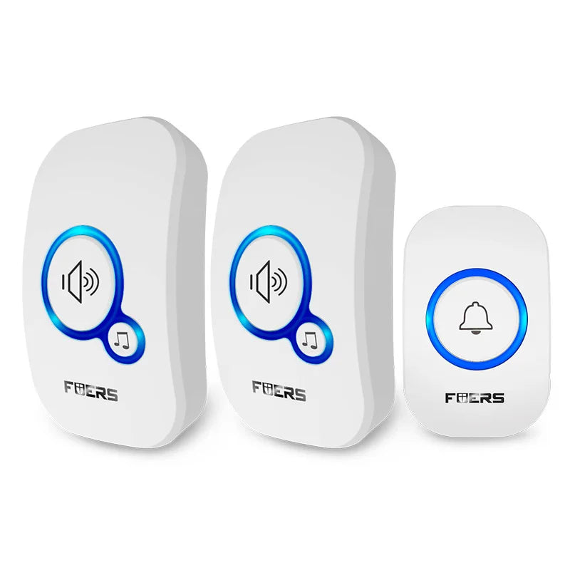 Fuers Wireless Waterproof Doorbell with Welcome Chime