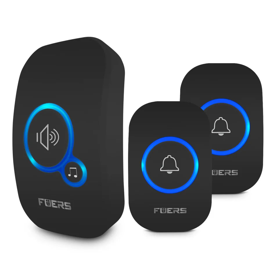 Fuers Wireless Waterproof Doorbell with Welcome Chime