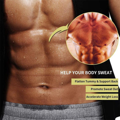 Men’s Sauna Vest with Double Belt for Max Sweat Burn