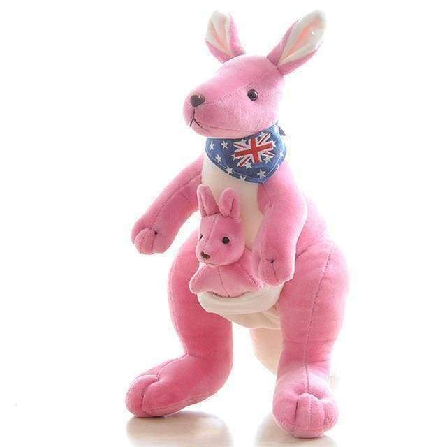 Soft Kangaroo Plush Toy with Adorable Joey Pouch