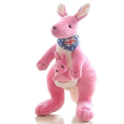 Soft Kangaroo Plush Toy with Adorable Joey Pouch