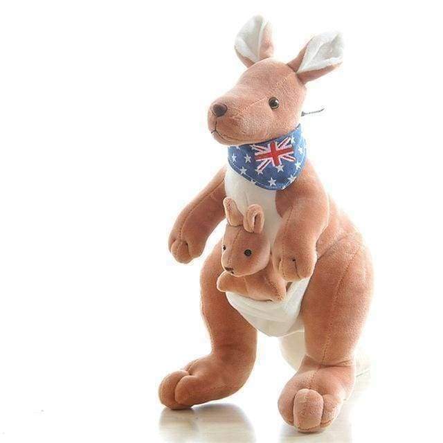 Soft Kangaroo Plush Toy with Adorable Joey Pouch