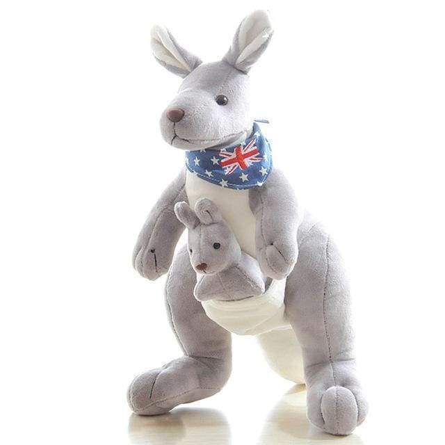 Soft Kangaroo Plush Toy with Adorable Joey Pouch