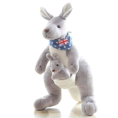Soft Kangaroo Plush Toy with Adorable Joey Pouch