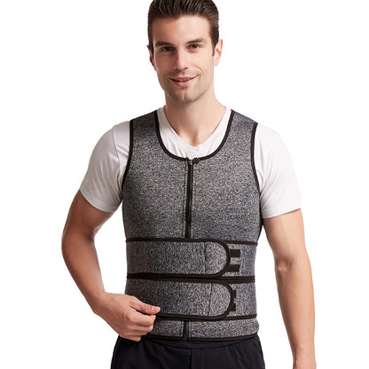 Men’s Sauna Vest with Double Belt for Max Sweat Burn