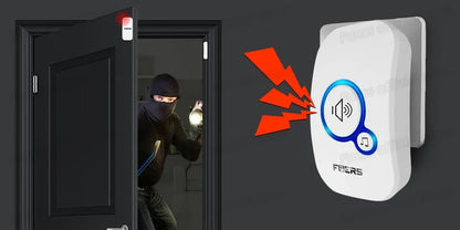 Fuers Wireless Waterproof Doorbell with Welcome Chime