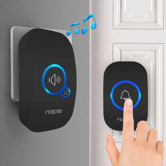 Fuers Wireless Waterproof Doorbell with Welcome Chime