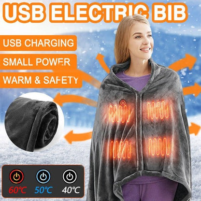 Electric Heated Plush Blanket Soft Warm Cozy Throw Blanket